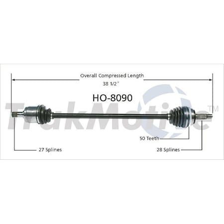 Surtrack Axle Cv Axle Shaft, Ho-8090 HO-8090
